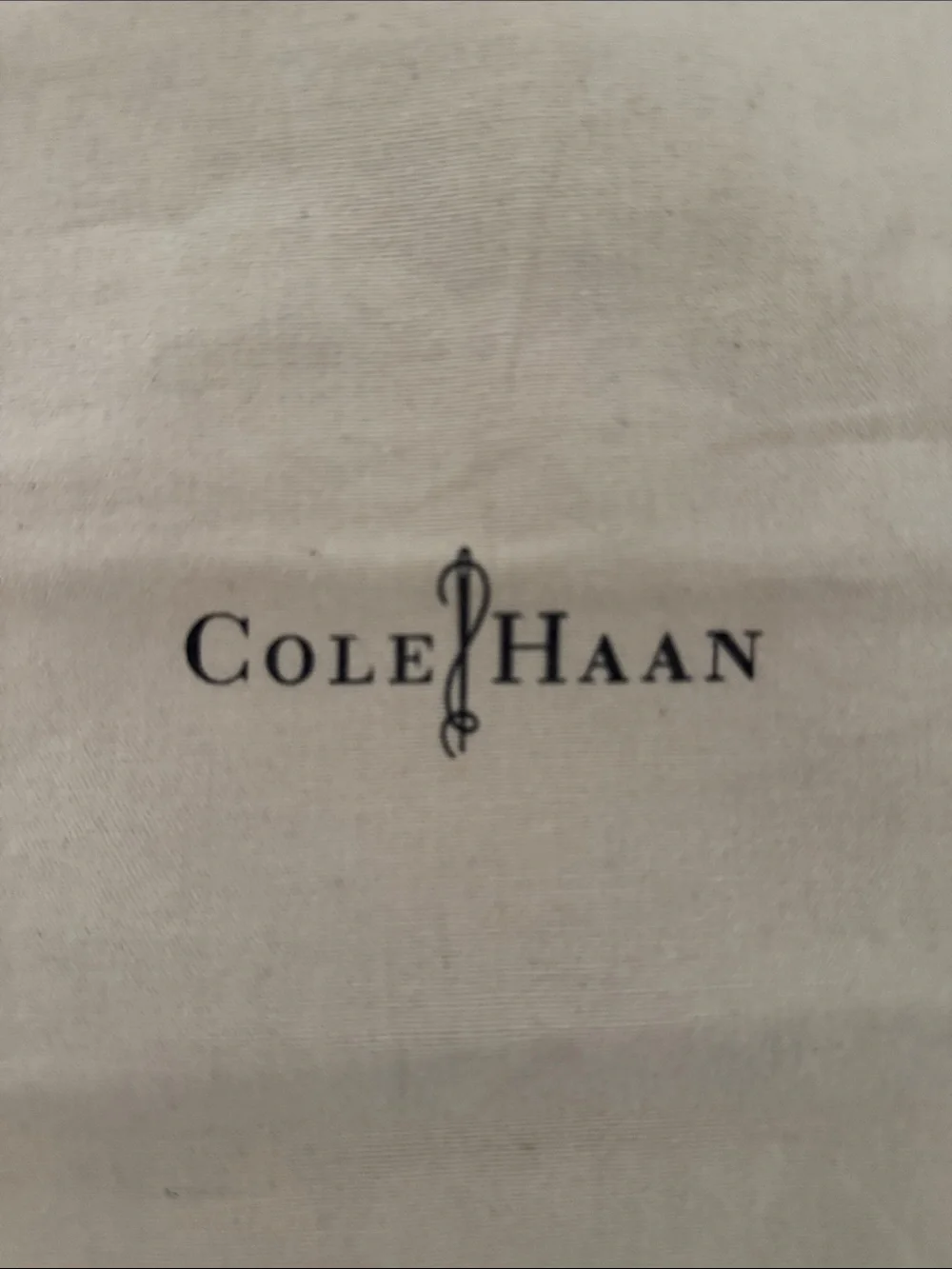 Cole Haan Beige Canvas Drawstring Shoe Bags, Pair